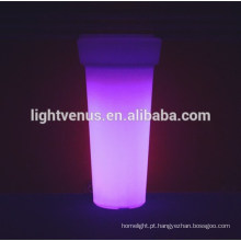 rechargeble 16 cor mudança decorativa LED flor pote jardim Solar levou vasos plantador de flores